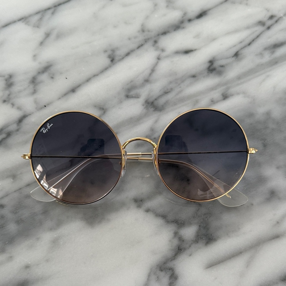 Ray-Ban Gold Frame Ombre Lens Sunglasses